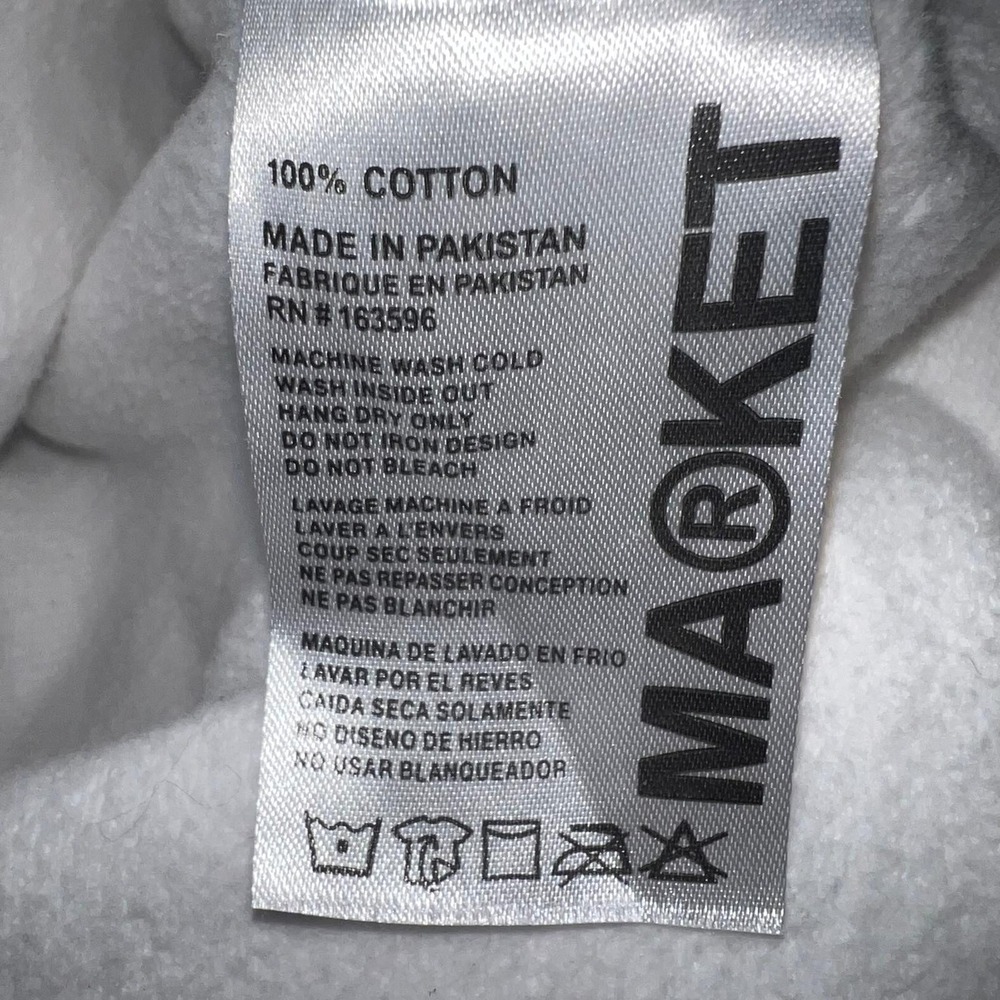 Chinatown Market Sweater Men's 2XL XXL White Basketball Abstract Logo Pullover - Picture 5 of 7